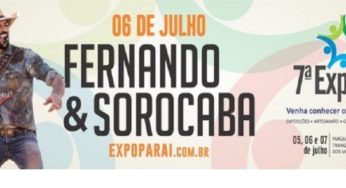 ExpoParaí 2019 terá Fernando e Sorocaba e já está com ingresso à venda