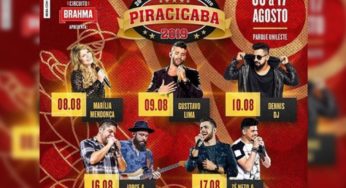 Confira os shows da Festa do Peão de Piracicaba 2019