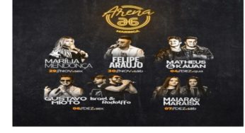 Confira os shows da Arena A6 Maringá 2019