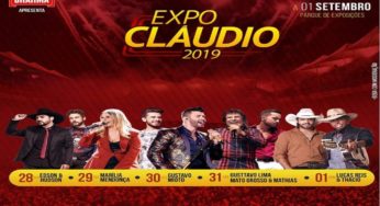 Confira os shows da ExpoClaudio 2019