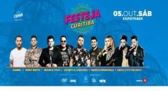 Confira os shows para o Festeja Curitiba 2019