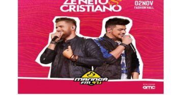 Ingressos disponíveis para o show de Zé Neto e Cristiano em Maringá