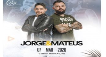 Ingressos para o show Jorge e Mateus Campo Mourão 2020