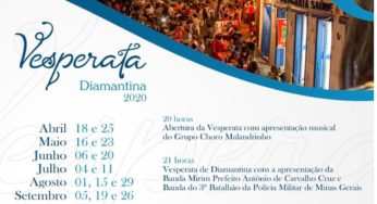 Confira a programação da Vesperata Diamantina 2020