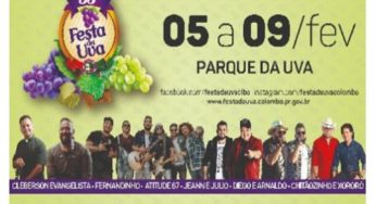 Ingressos disponíveis para a Festa da Uva de Colombo 2020