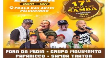 Ingressos disponíveis para 17ª Ressaca do Samba 2020