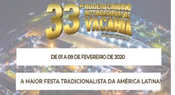 Programação de shows do Rodeio Crioulo Internacional de Vacaria 2020