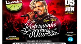 Ingressos disponíveis para o Show Rodriguinho 30 anos