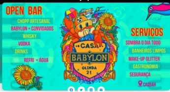 Ingressos Casa Babylon no Carnaval de Olinda 2021 – 13 de fevereiro