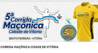 5ª Corrida Maçônica Cidade de Vitória 2021 será em novembro, veja mais detalhes