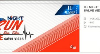 Night Run Doe Sangue Salve Vidas 2022 será em junho, veja mais informações