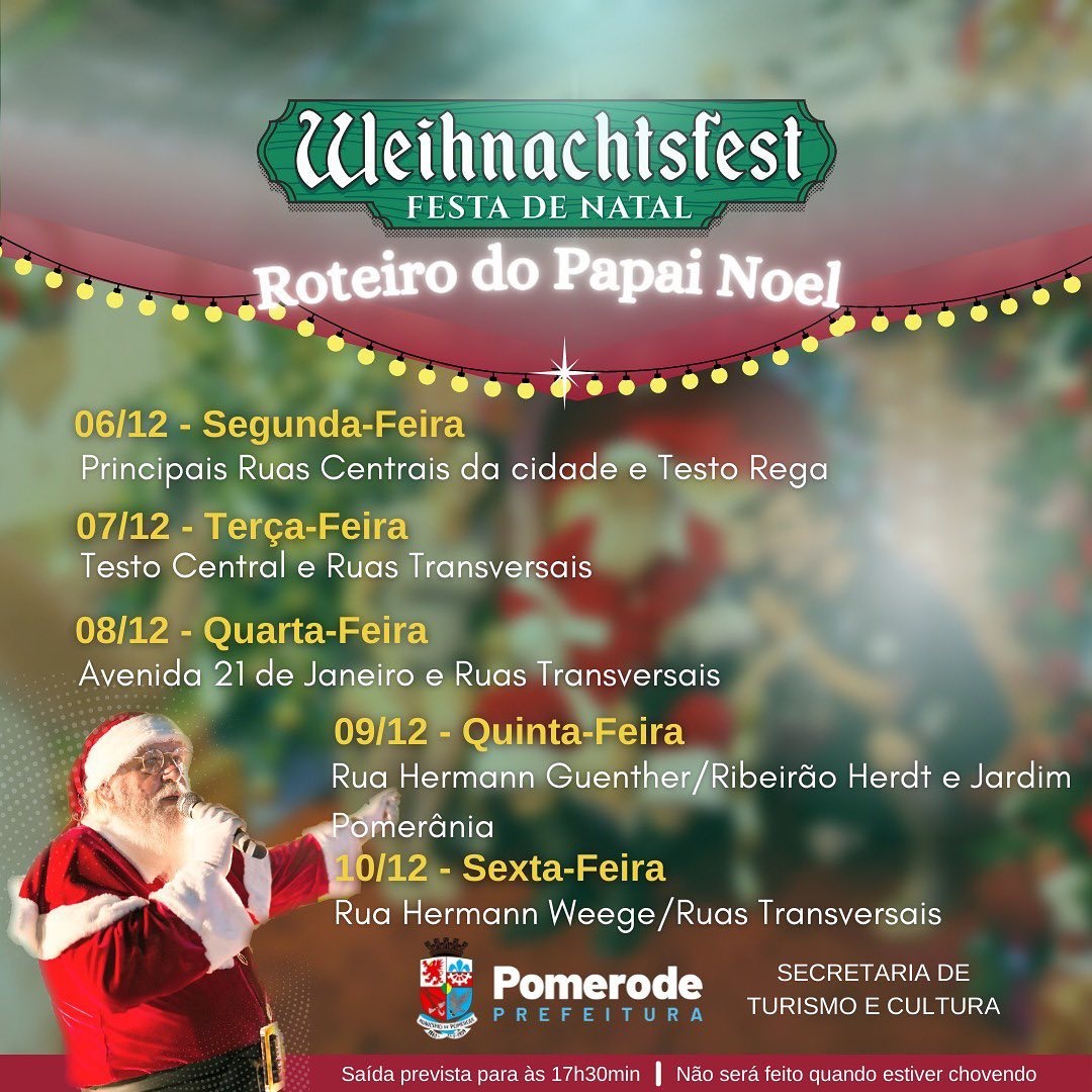Festa de Natal Pomerode 2021