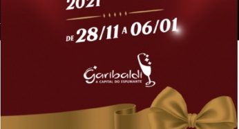 Garibaldi divulgou a programação do Natal Borbulhante 2021