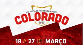 Tem início hoje a Festa do Peão de Boiadeiro de Colorado 2022, veja os shows e atrações