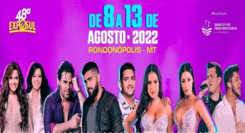 Ingressos disponíveis para a Exposul 2022, realizada em Rondonópolis