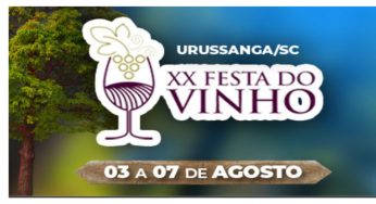 Ingressos disponíveis para a Festa do Vinho 2022, realizada em Urussanga