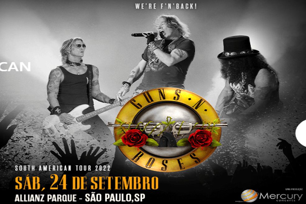Ingressos Disponíveis Para Turnê Guns N Roses 2022 São Paulo