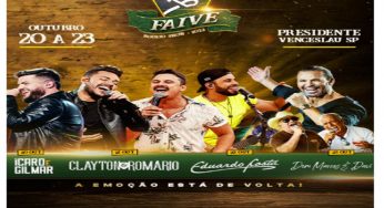 Ingressos disponíveis para a Faive 2022