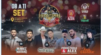 Ingressos disponíveis para o Rodeio Itaporã Fest Bulls 2022