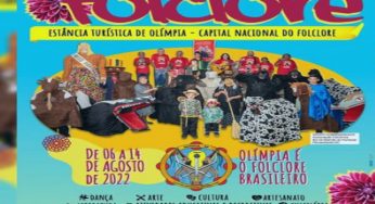 Começará amanhã, 06, o Festival do Folclore de Olímpia 2022, veja a programação