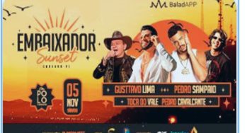 Ingressos para o Embaixador Sunset Caruaru 2022