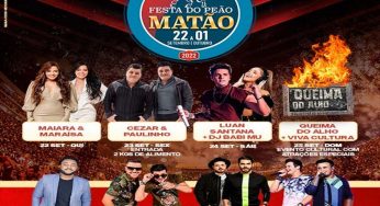 Começa hoje (22), a Festa do Peão de Matão 2022
