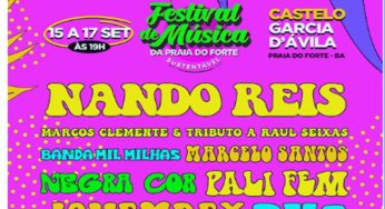 Ingressos para o Festival de Música da Praia do Forte 2022