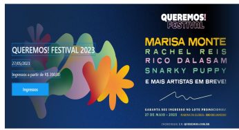 Ingressos para o Queremos! Festival 2023