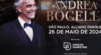 Ingressos para o show de Andrea Bocelli 2024
