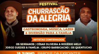 Ingressos para o Festival Churrascão da Alegria 2023