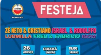Ingressos para o Festeja Cuiabá 2023