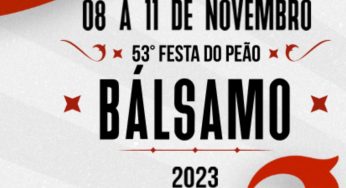 Confira as atrações da Festa do Peão em Bálsamo 2023
