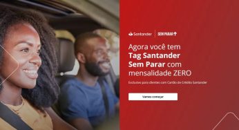 Promoção TagSantander Sem Parar válida até 31 de agosto, confira!