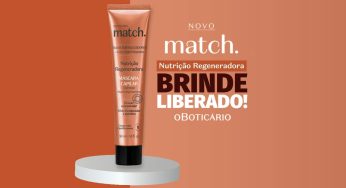 Máscara Match Capilar Nutrição Regeneradora; confira o brinde do Boticário