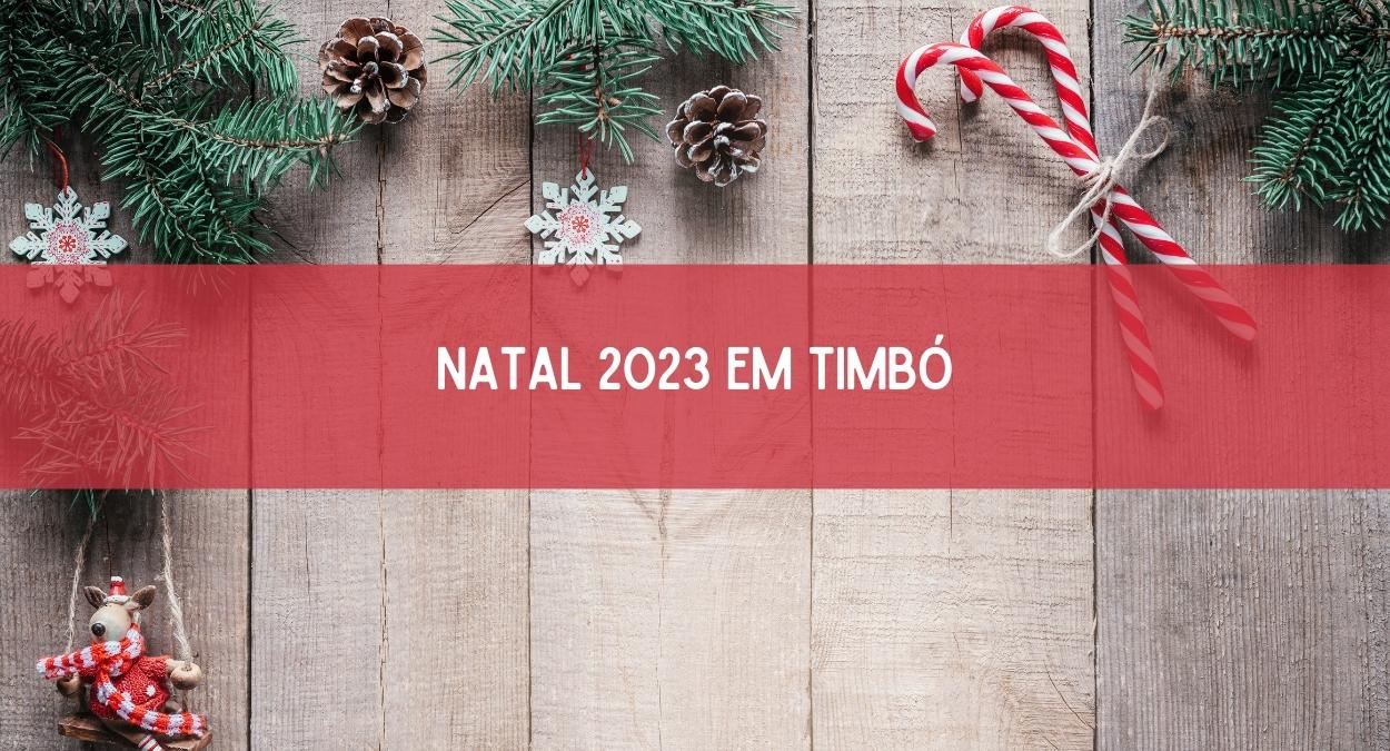 Natal 2023 em Timbó (imagem: Canva)