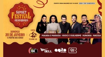Sunset Festival Araraquara 2024: Confira as atrações e como comprar seu ingresso