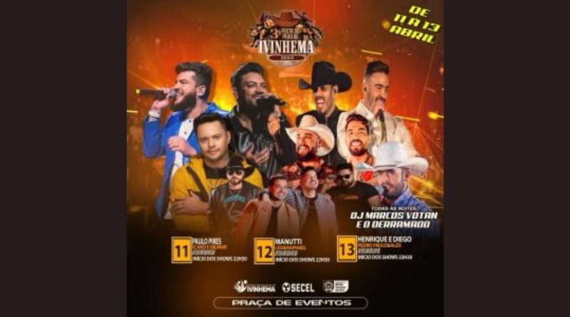 Festa do Peão de Boiadeiro de Ivinhema 2024: veja os shows (imagem: Divulgação)