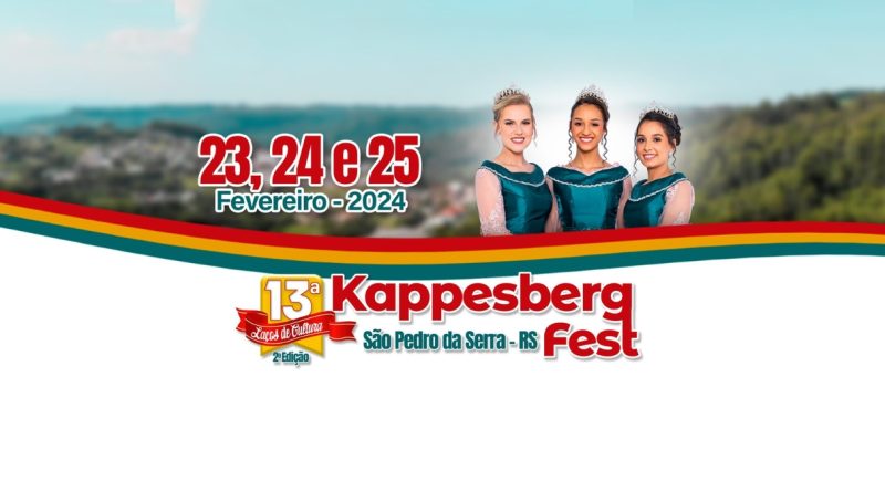 Kappesberg Fest 2024 ocorre neste fim de semana: confira as atrações! (imagem: Divulgação)