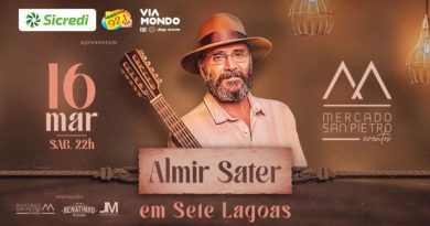 Almir Sater se apresenta em Sete Lagoas (Imagem: Divulgação)