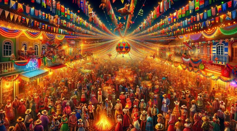 Festa de São João (imagem: IA)