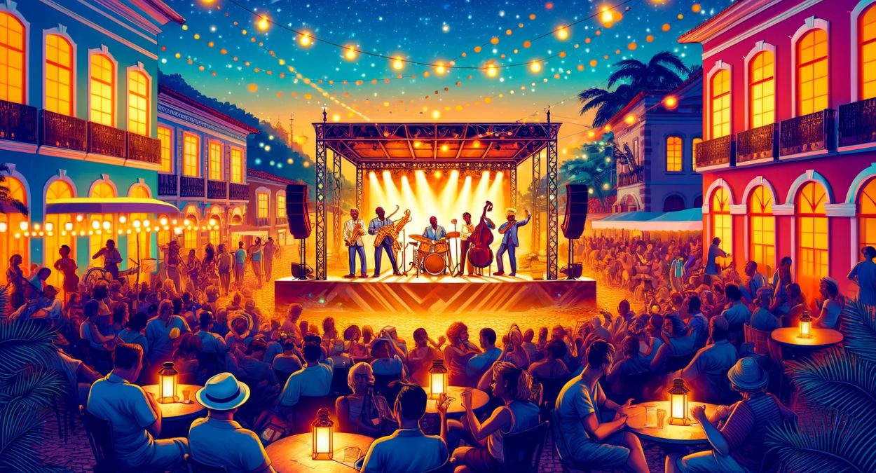 Búzios Jazz Festival (imagem gerada por IA)