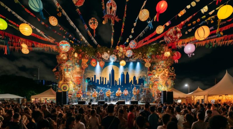 Cidade Junina (imagem gerada por IA)