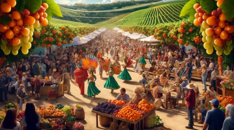Festa da Uva e do Caqui de Louveira 2024 (imagem gerada por IA)