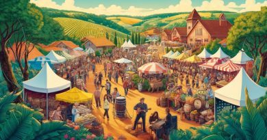 Festival do Vinho e do Queijo (imagem gerada por IA)