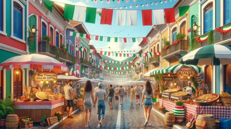 Festa da gastronomia Típica Italiana 2024 (imagem gerada por IA)