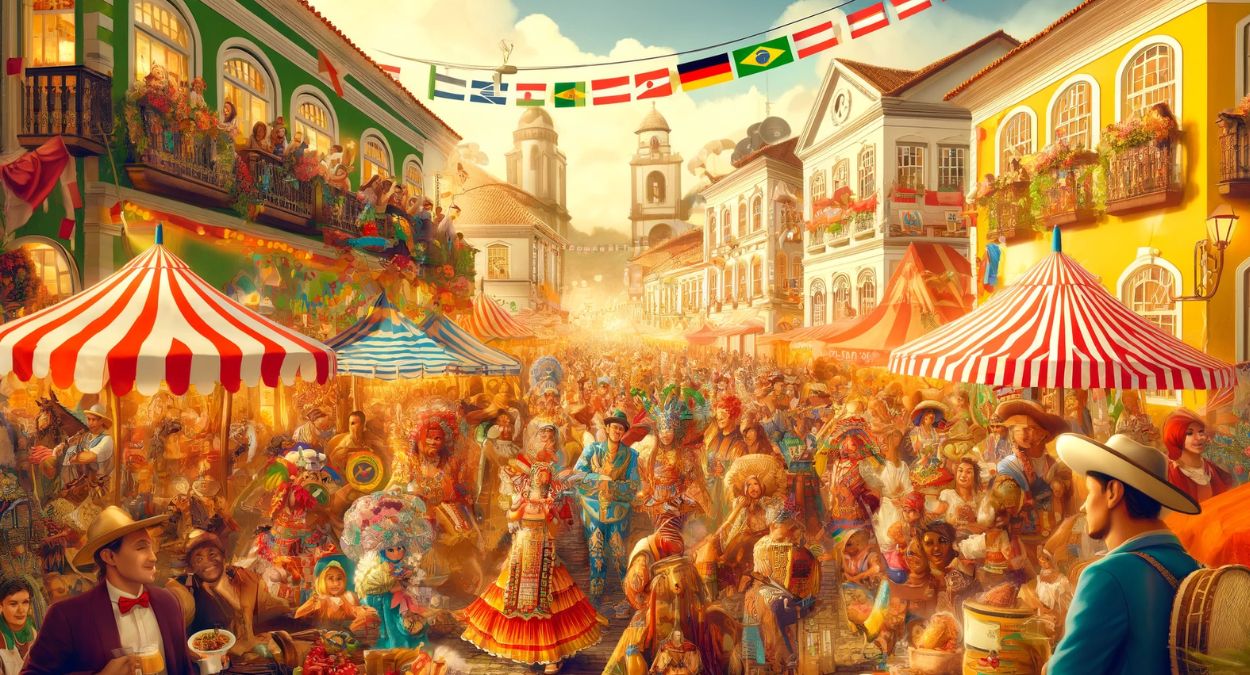 Festa das Nações (imagem gerada por IA)