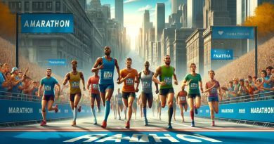 Maratona (imagem gerada por IA)
