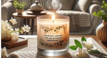 Descubra os benefícios da vela aromática de jasmim