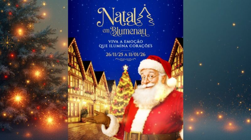 Natal em Blumenau 2025 (imagem: Divulgação)