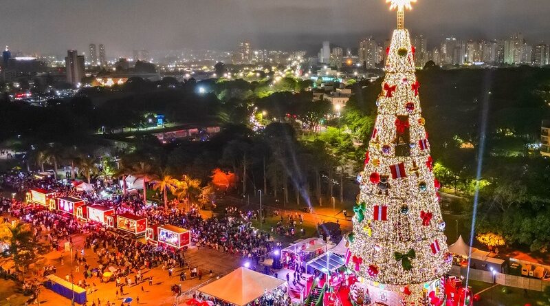 Natal no Parque Villa-Lobos (imagem: Divulgação/Prefeitura Municipal)